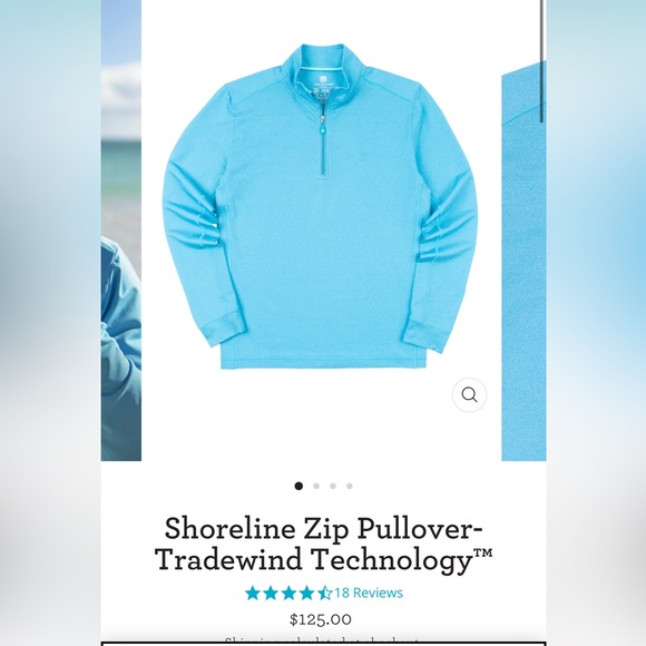 Tori Richard Tradewind pullover half zip - Picture 1 of 5